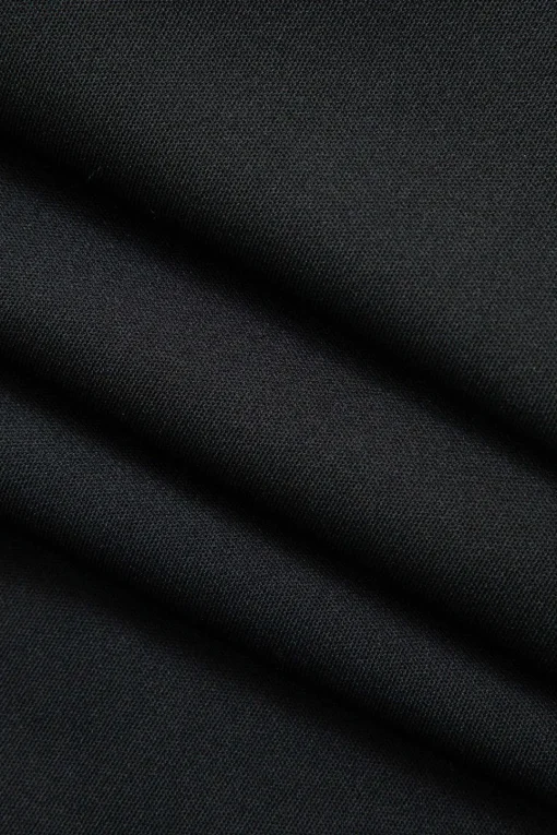 MICAS Long Sleeve Dresses|Maxi Dresses-Asymmetric Lantern Sleeve Slit Midi Dress BLACK
