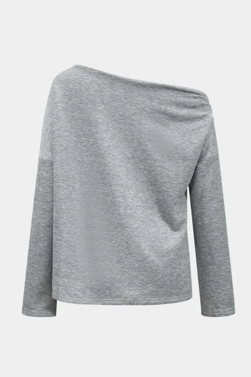 MICAS T-Shirts-Asymmetrical Long Sleeve T-Shirt