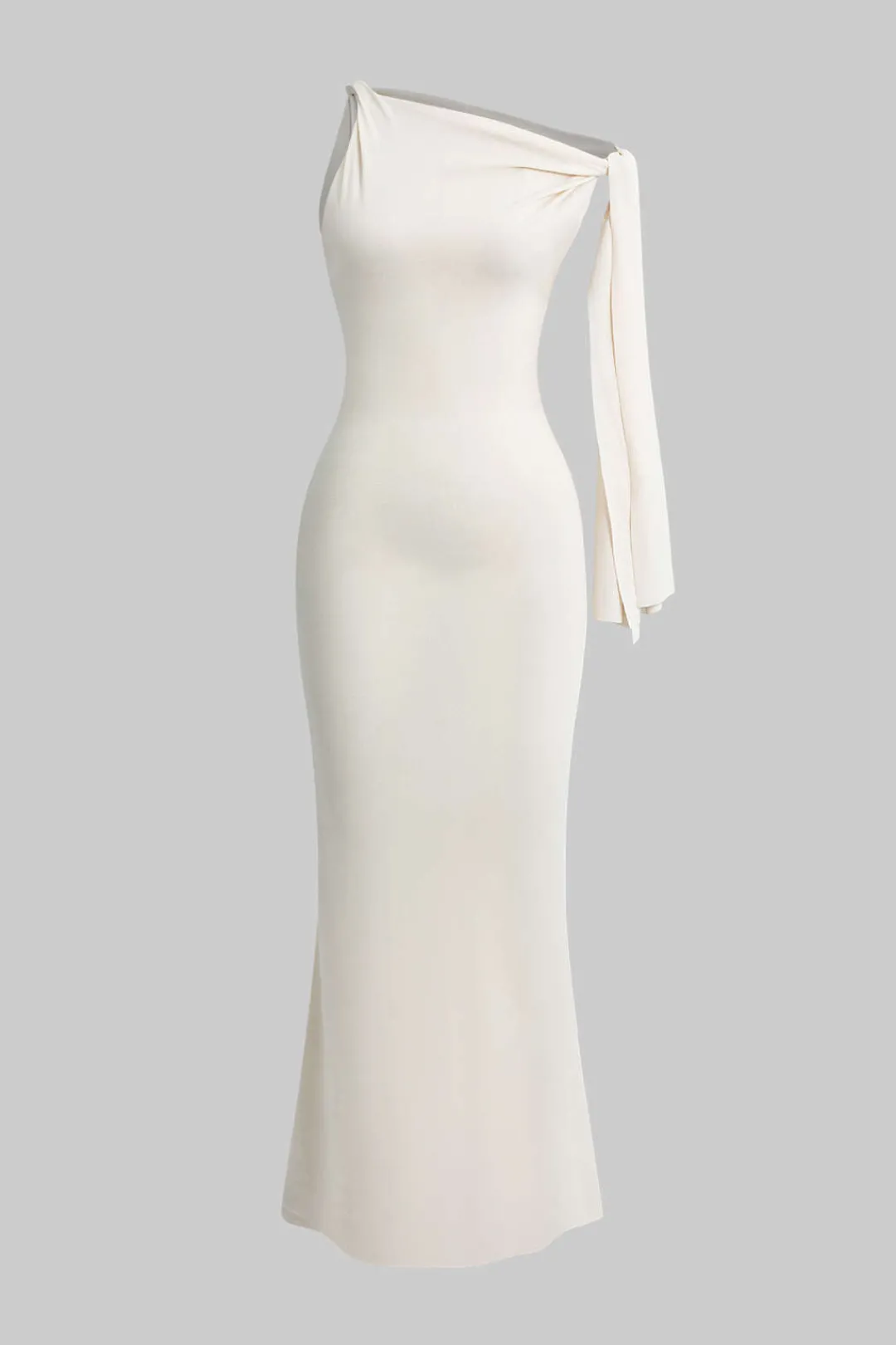 MICAS Maxi Dresses-Asymmetrical Twist Knot Mermaid Maxi Dress