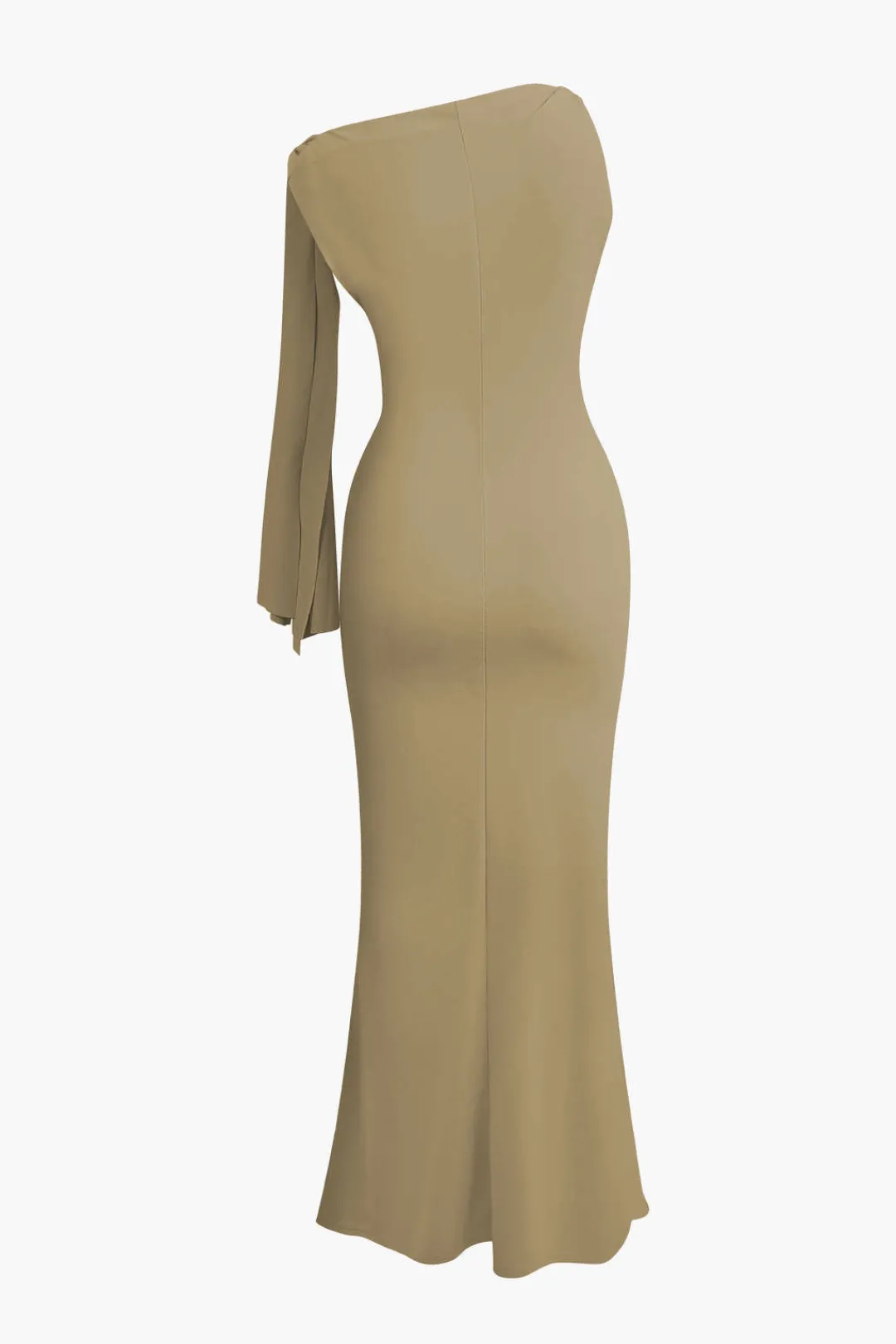 MICAS Maxi Dresses-Asymmetrical Twist Knot Mermaid Maxi Dress