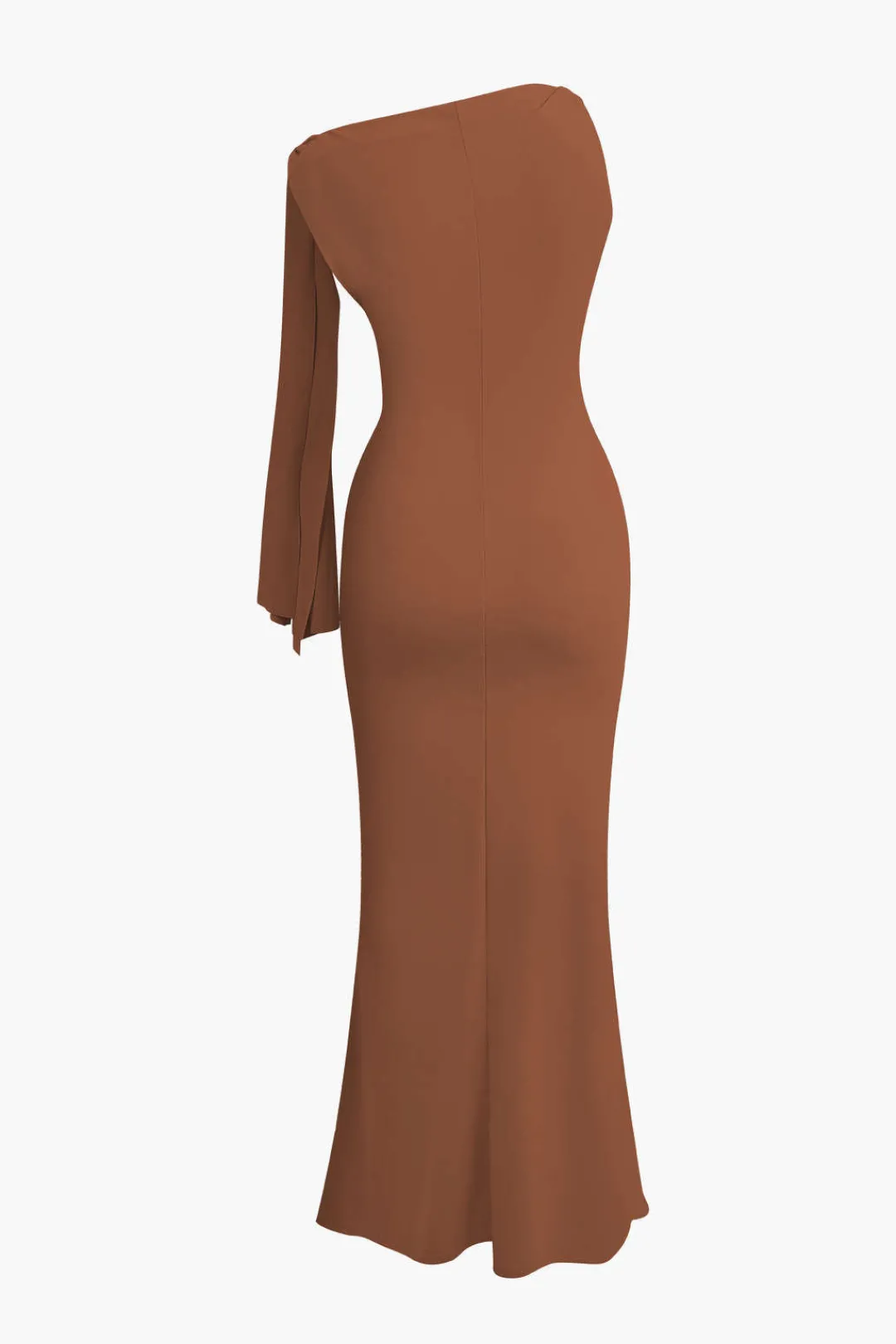 MICAS Maxi Dresses-Asymmetrical Twist Knot Mermaid Maxi Dress