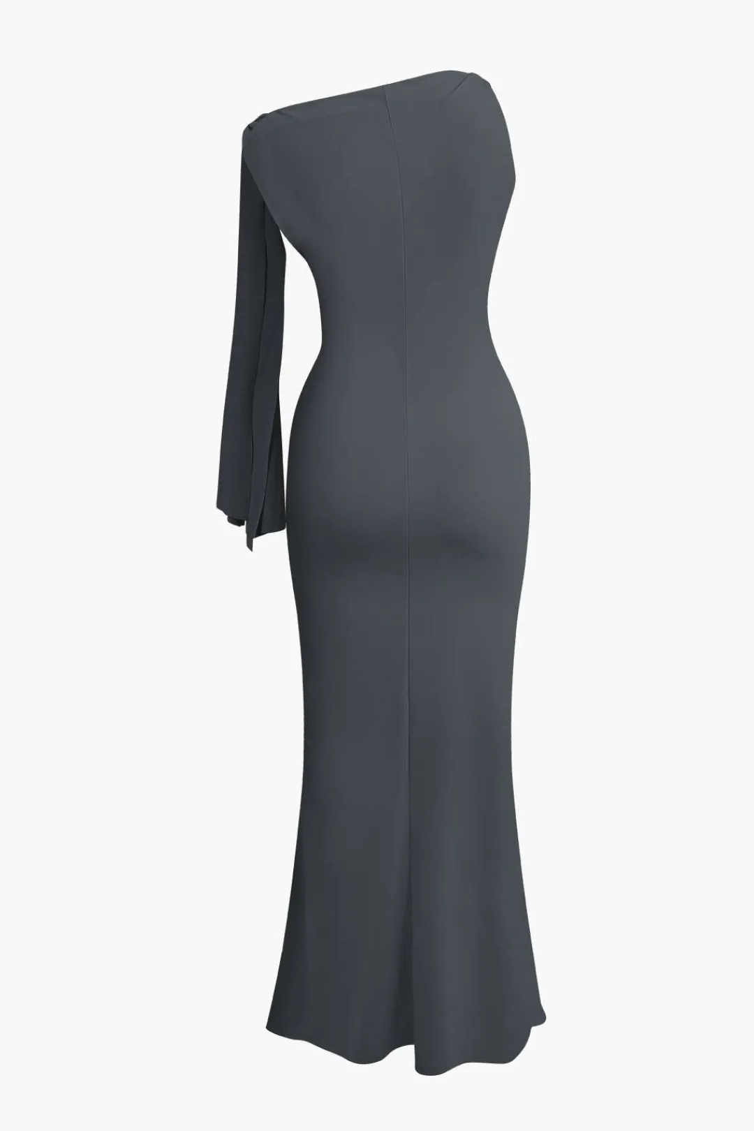 MICAS Maxi Dresses-Asymmetrical Twist Knot Mermaid Maxi Dress