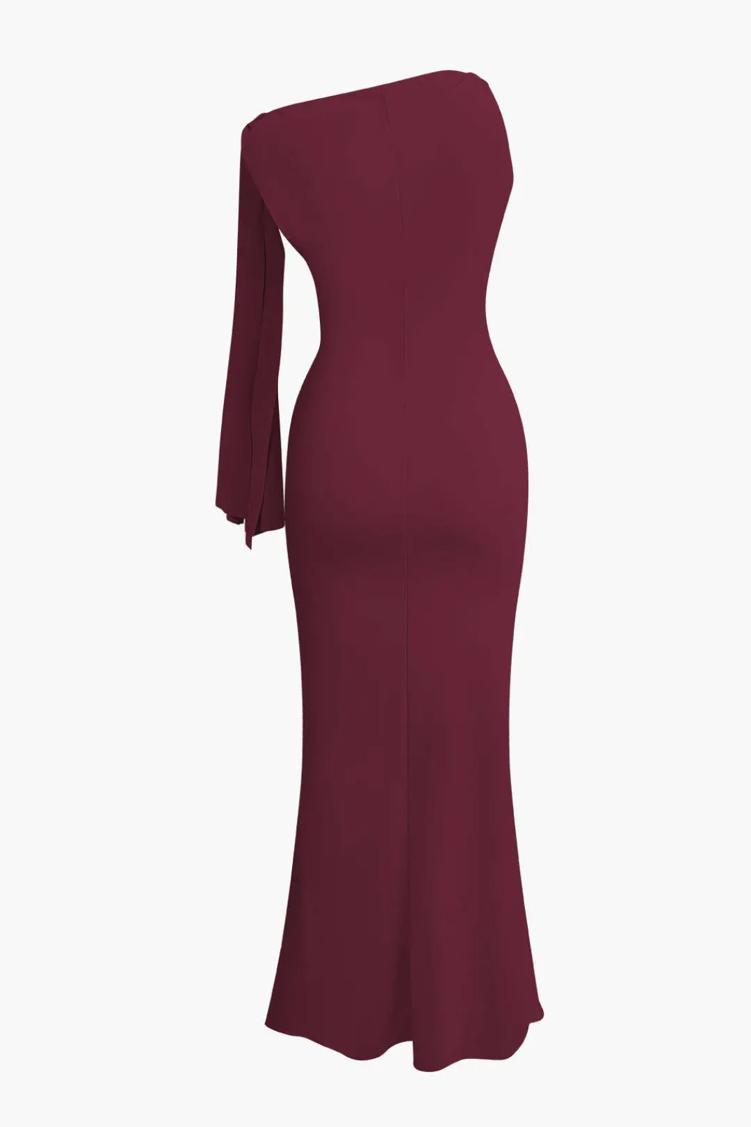 MICAS Maxi Dresses-Asymmetrical Twist Knot Mermaid Maxi Dress