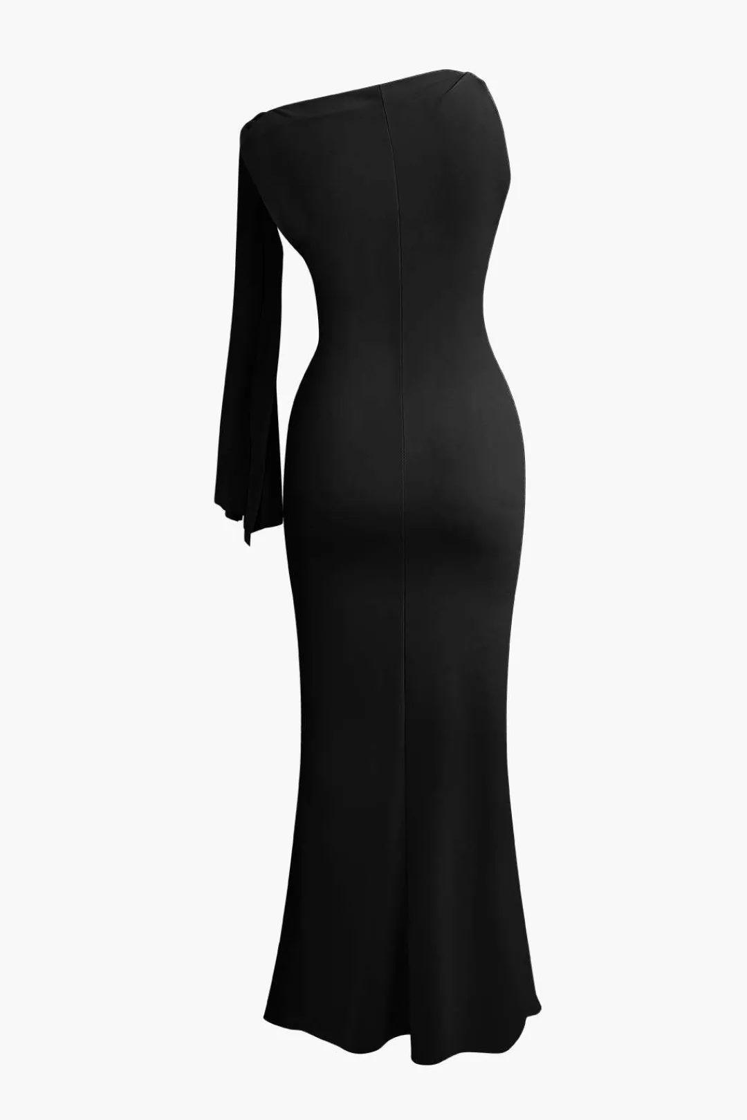 MICAS Maxi Dresses-Asymmetrical Twist Knot Mermaid Maxi Dress