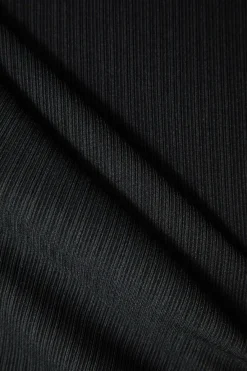 MICAS Bodysuits-Basic Long Sleeve Solid Bodysuit BLACK