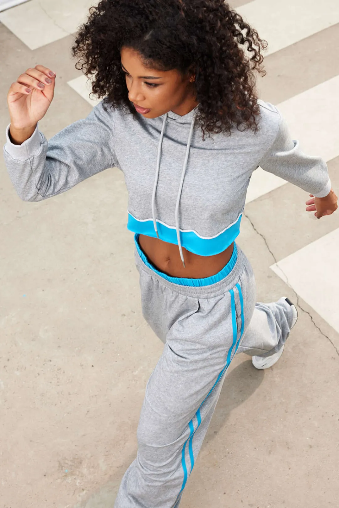 MICAS Outerwear|Outerwear-Color Block Hooded Jacket LIGHT GRAY