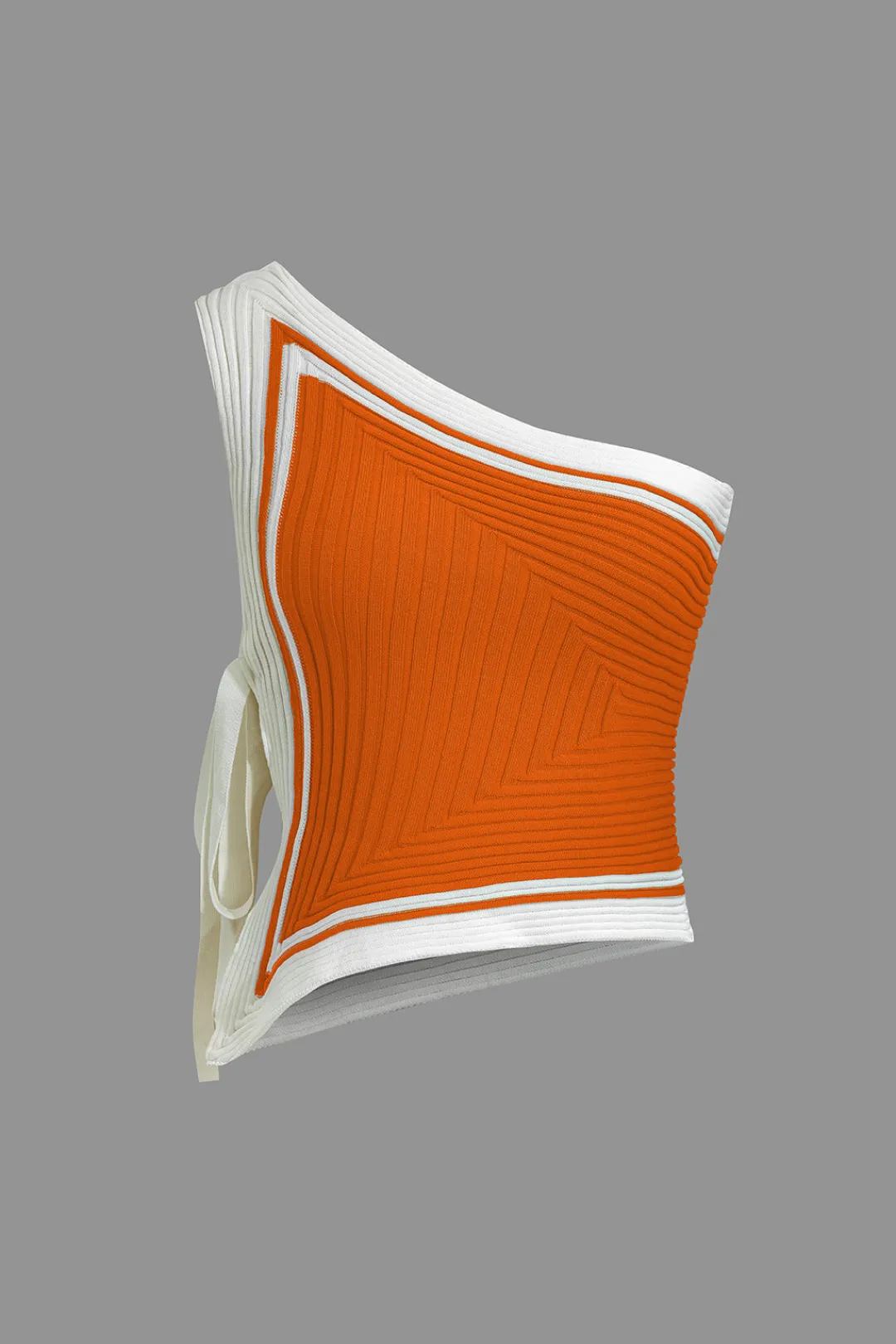 MICAS Knitwear|Vacation Sets-Color Block Print Knit Tie Side Asymmetrical Mini Skirt Set