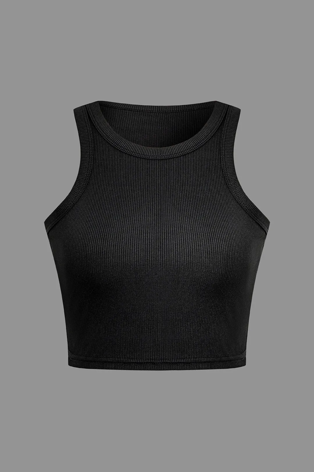 MICAS Short Sets-Color Block Side Slit Waist Short Set BLACK