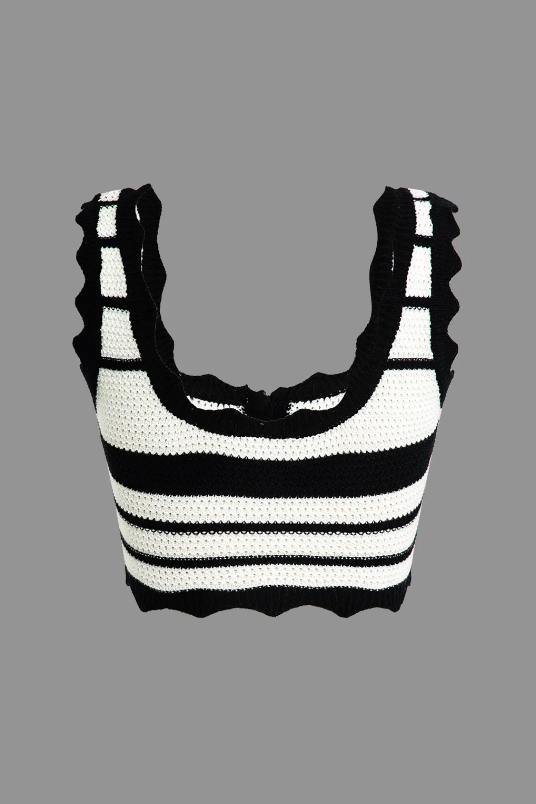 MICAS Knitwear|Vacation Sets-Color Block Stripe Knit Cami Top And Skirt Set Contrast Color