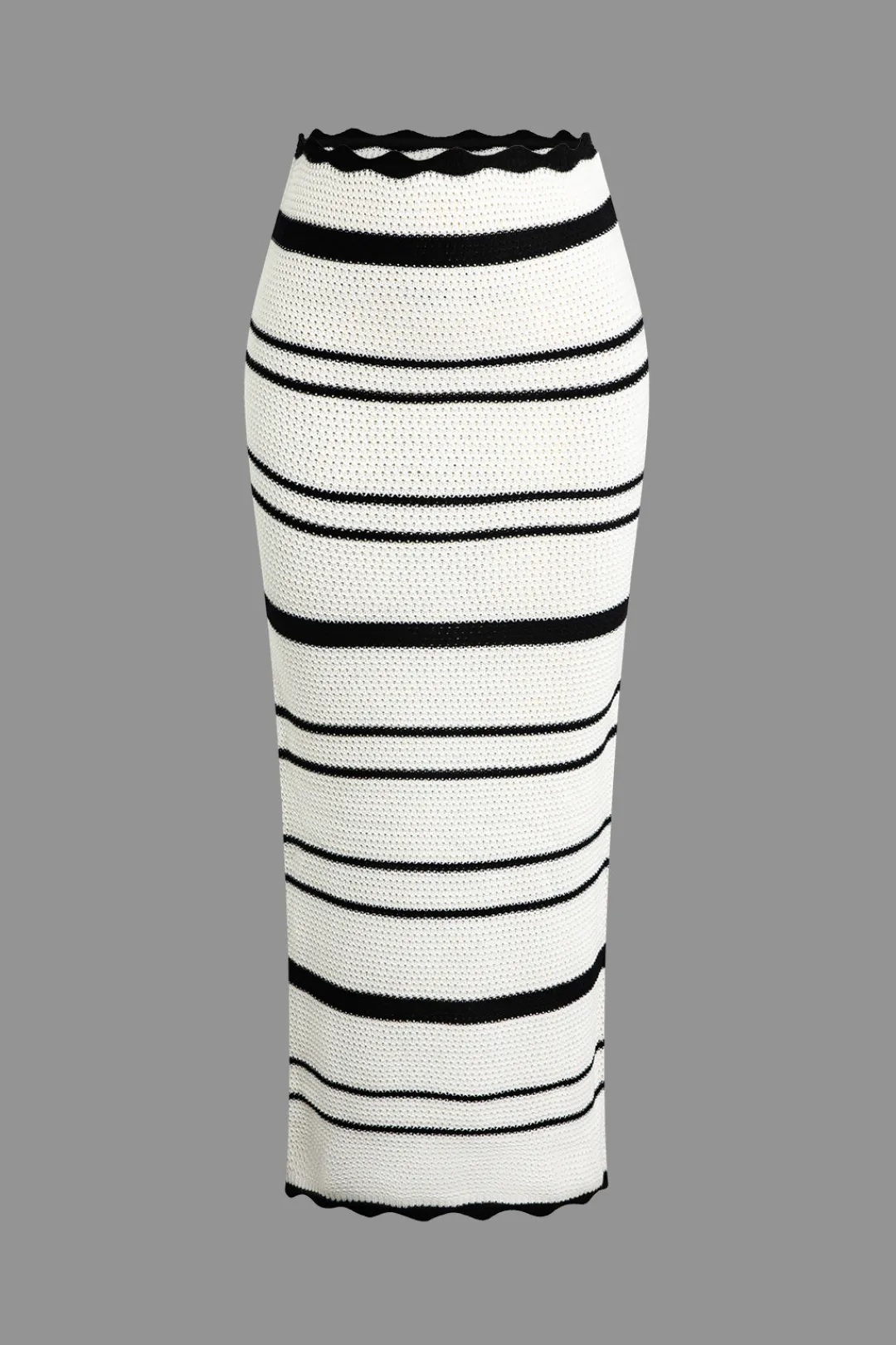 MICAS Knitwear|Vacation Sets-Color Block Stripe Knit Cami Top And Skirt Set Contrast Color
