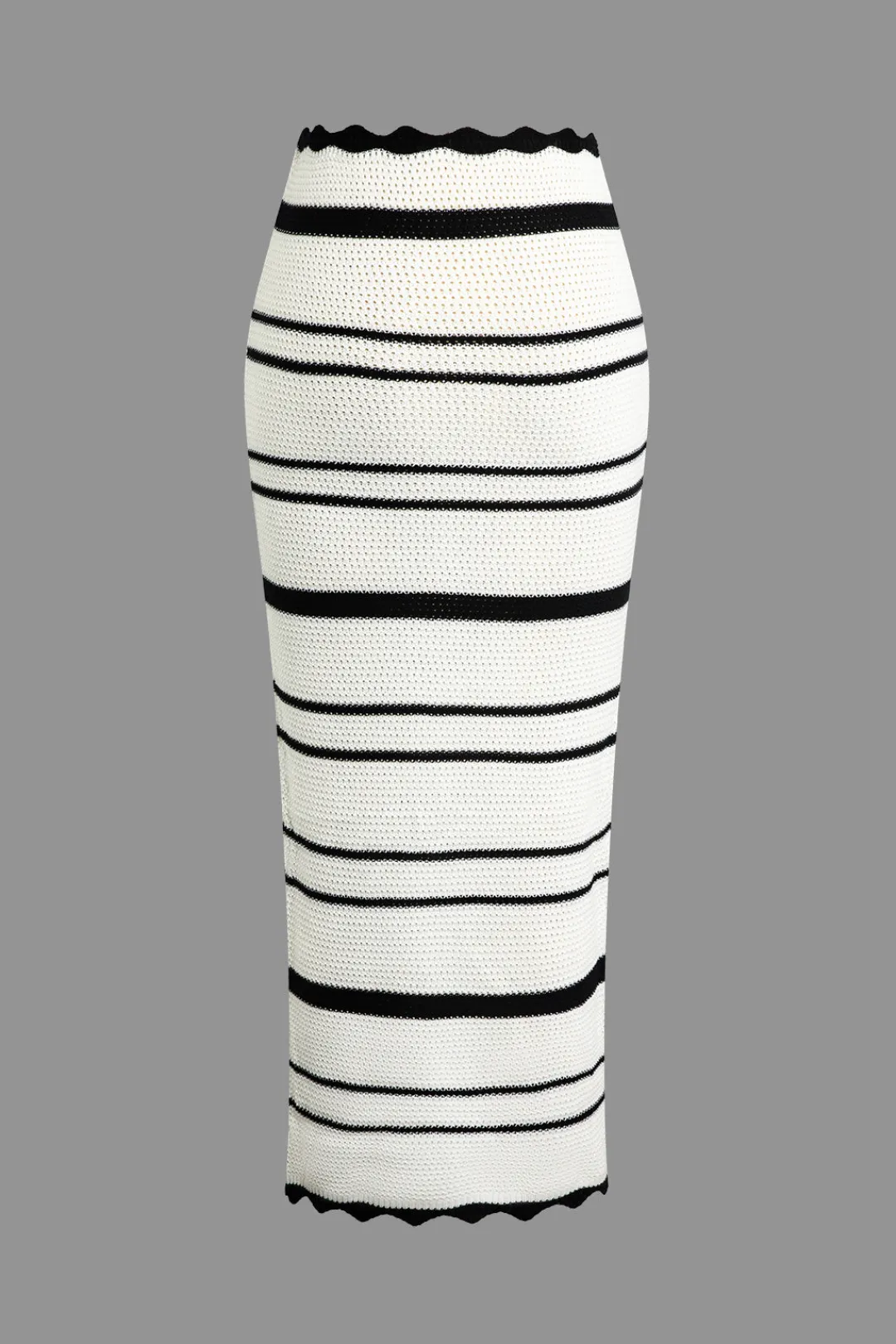 MICAS Knitwear|Vacation Sets-Color Block Stripe Knit Cami Top And Skirt Set Contrast Color