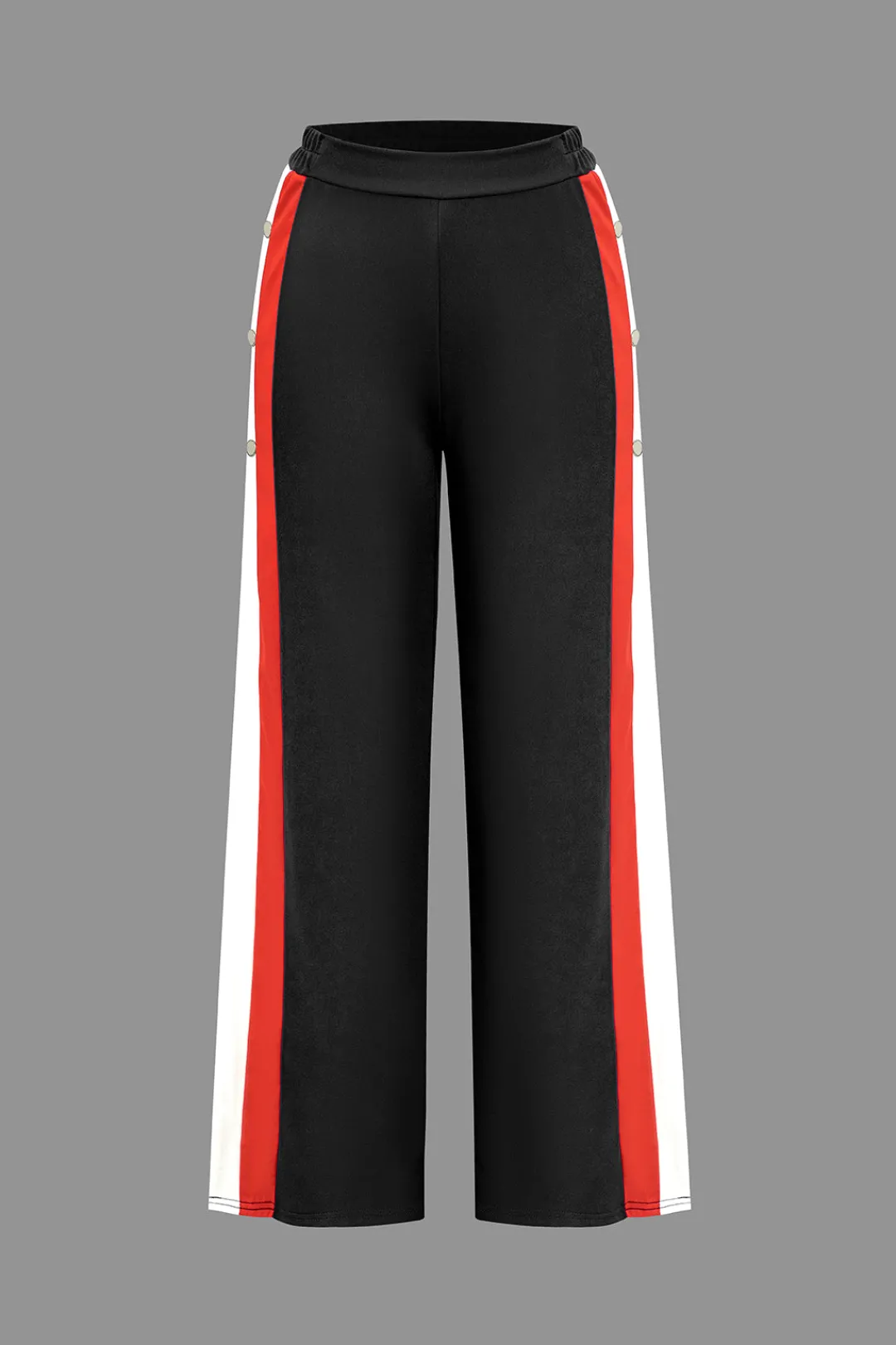 MICAS Pants-Color Block Wide Leg Trousers