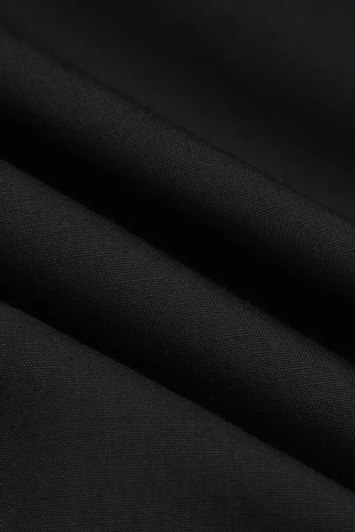 MICAS T-Shirts-Contrast Cold Shoulder Tee BLACK