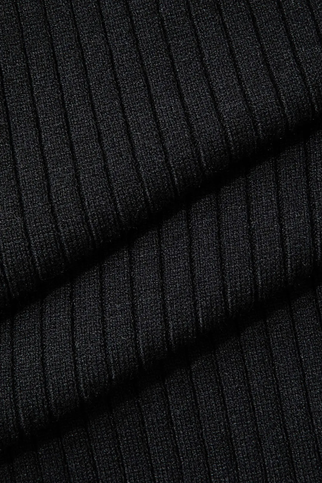 MICAS Knit Dresses-Contrast Knit Button Up Midi Dress Contrast Color