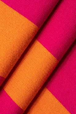 MICAS Knit Dresses-Contrast Knitted Slit Midi Dress