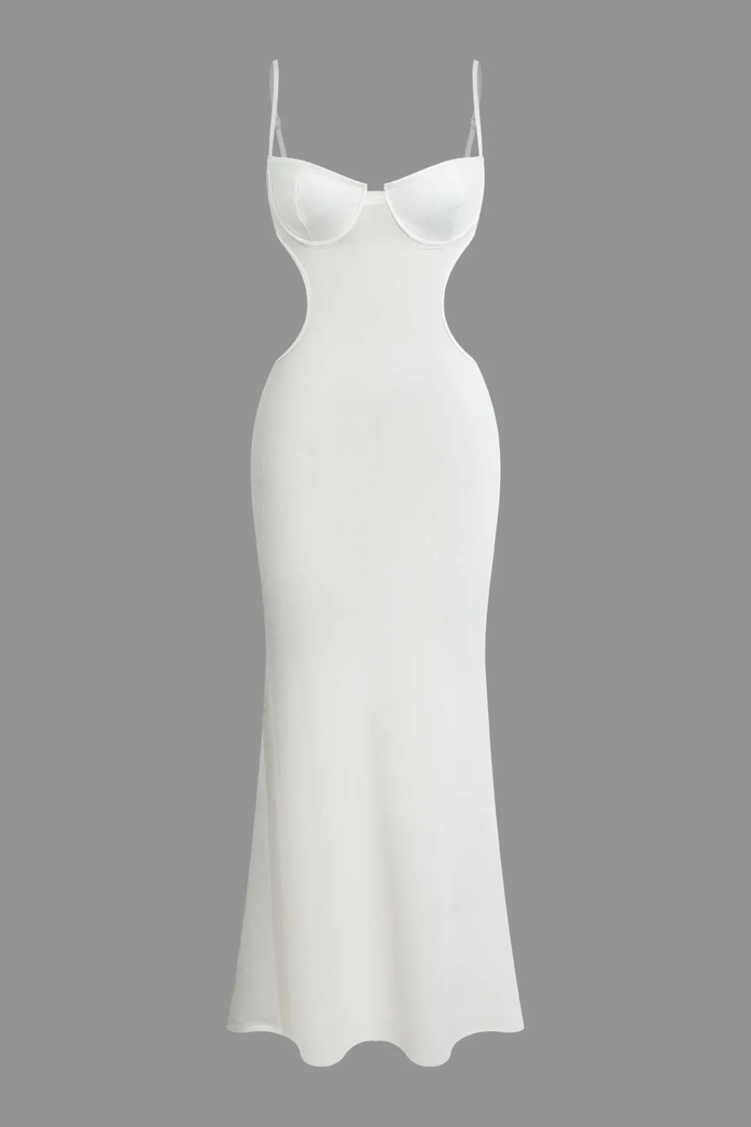 MICAS Maxi Dresses-Cut Out Backless Bustier Slip Maxi Dress