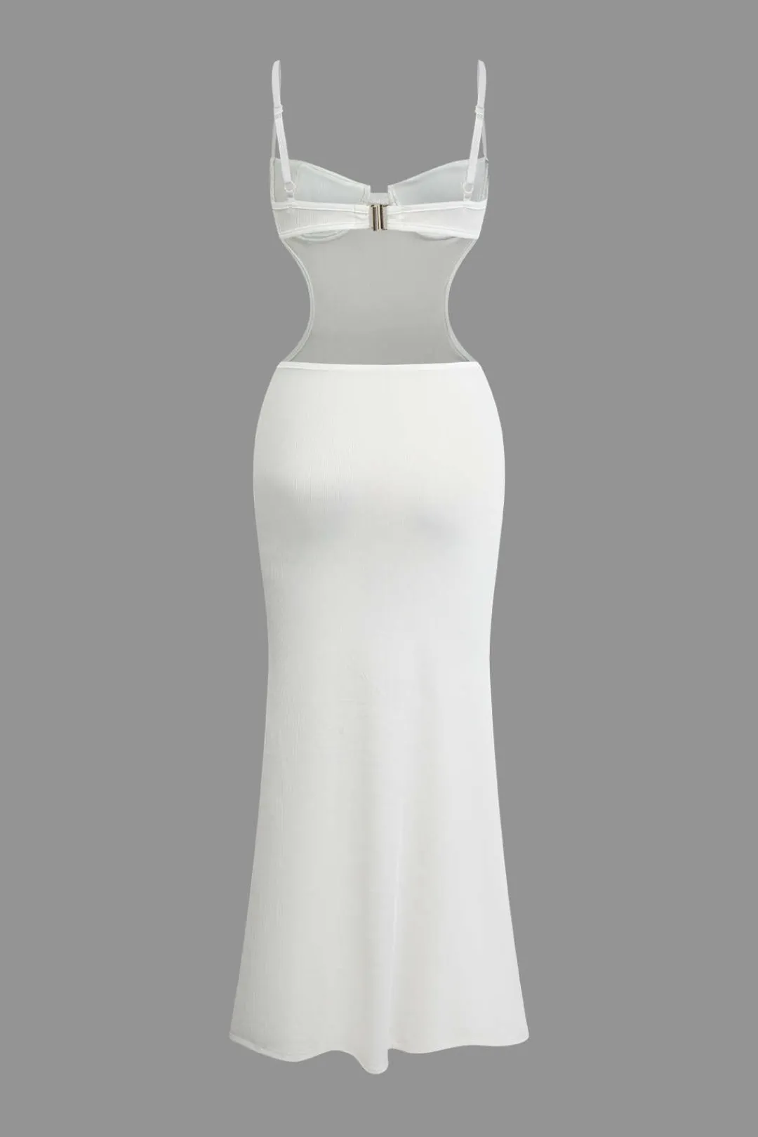 MICAS Maxi Dresses-Cut Out Backless Bustier Slip Maxi Dress