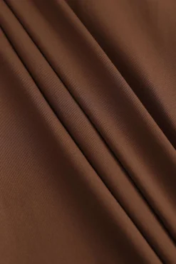 MICAS Long Sleeve Dresses|Maxi Dresses-Cut Out Ruched Long Sleeve Maxi Dress BROWN