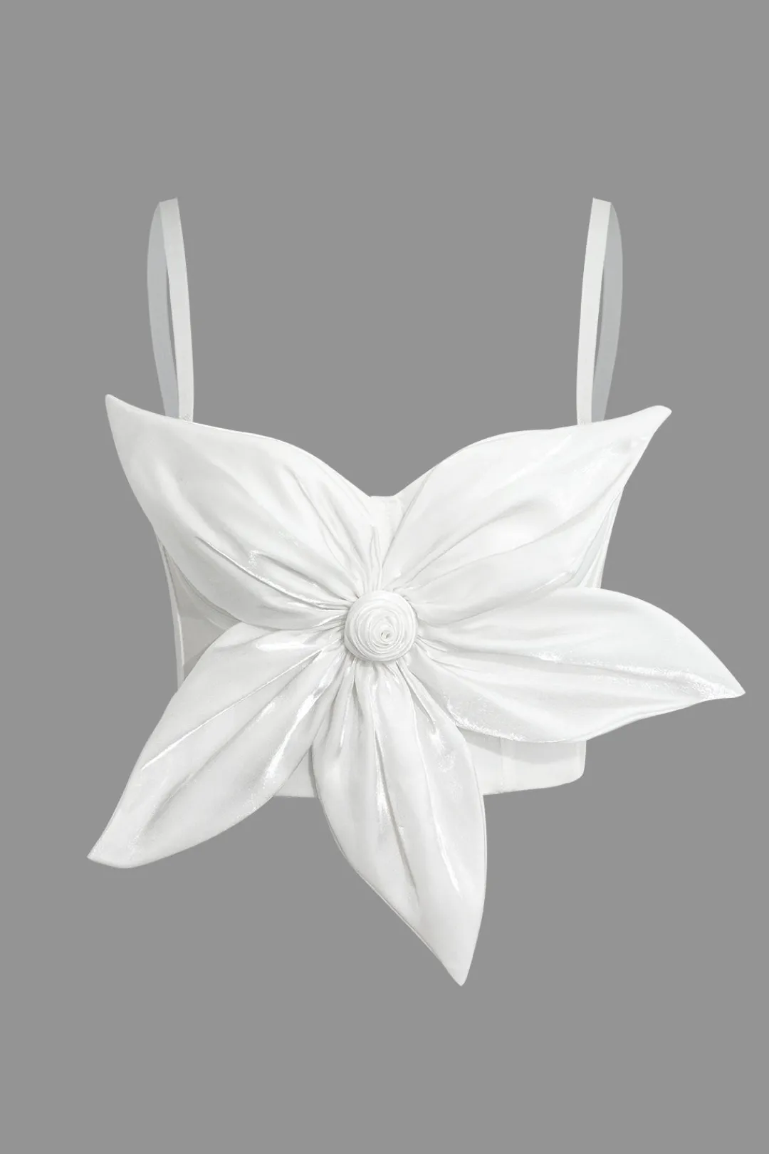 MICAS Corset & Bustier Tops-3D Floral Hook And Eye Corset Top