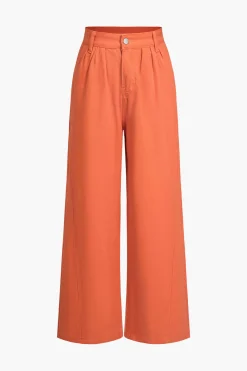 MICAS Jeans-Faded Wide Leg Jeans