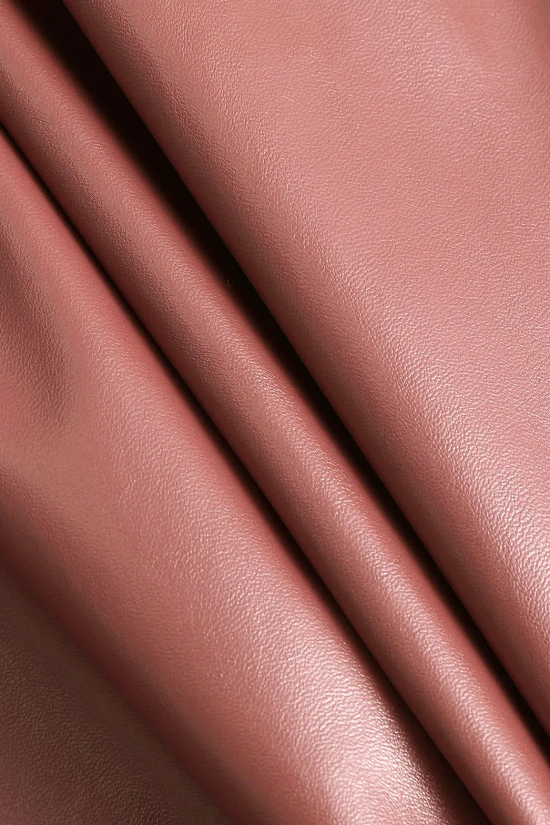 MICAS Pant Sets-Faux Leather Off Shoulder Top And Wide Leg Trousers Set LIGHT CORAL