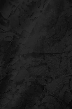 MICAS Maxi Dresses-Floral Lace Tie Back Slit Maxi Dress