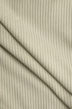 MICAS Bodysuits-Halter Backless Polo Collar Bodysuit BEIGE