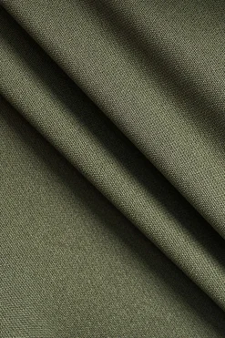 MICAS Long Sleeve Tops|Long Sleeves Tops-Jacquard Patchwork Zipper Long-Sleeve Top MILITARY