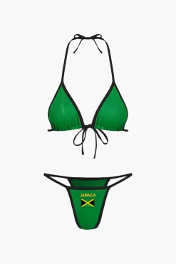 MICAS Swimwear|Vacation Sets-JAMAICA Embroidered Contrast Bikini Set