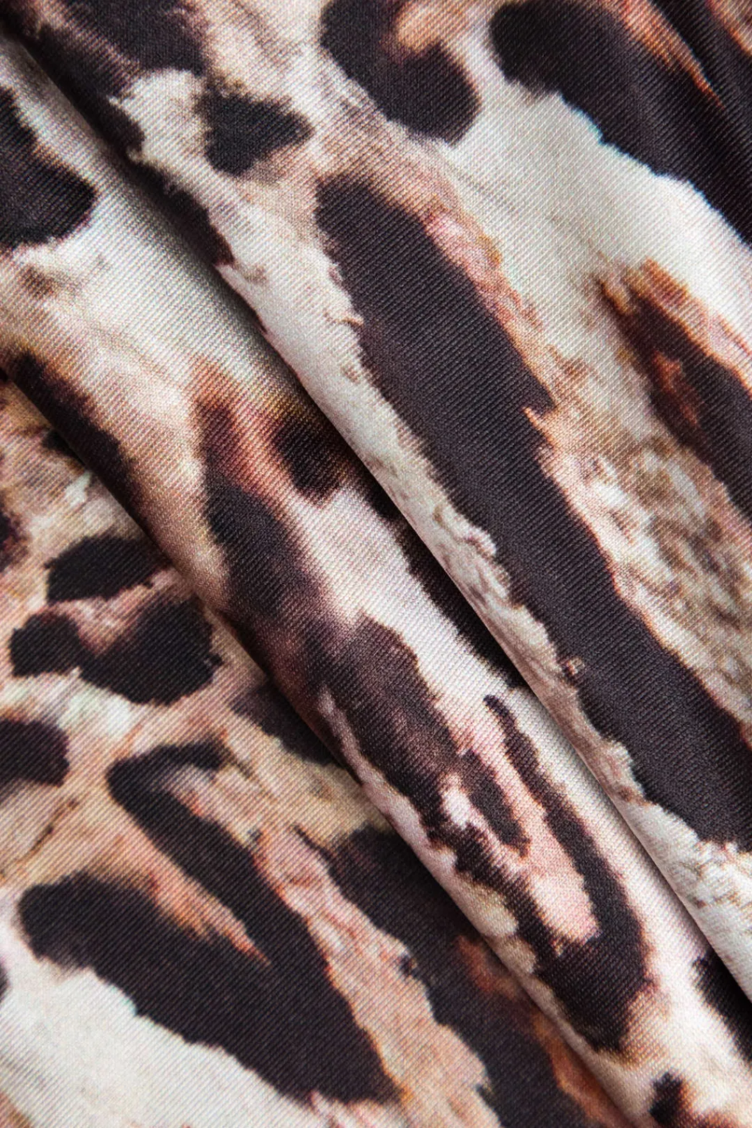 MICAS Jumpsuits & Rompers-Leopard Print Long Sleeve Bodycon Romper BROWN