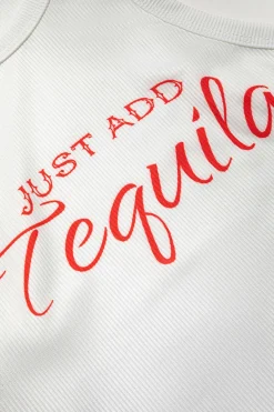 MICAS Tank Tops & Cami-Letter Print Crop Tank Top