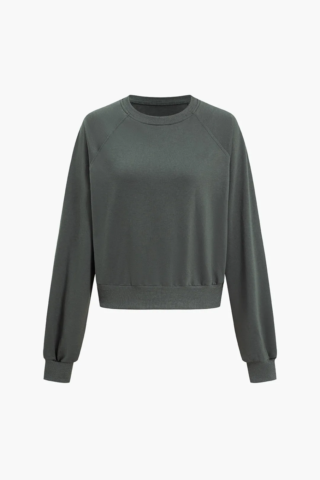 MICAS Skirt Sets-Long Sleeve Top And Pleated Skirt Set DARK GRAY