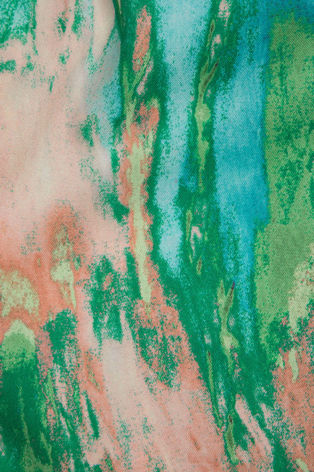 MICAS Pants-Marble Print High Waisted Full-length Straight Leg Pants