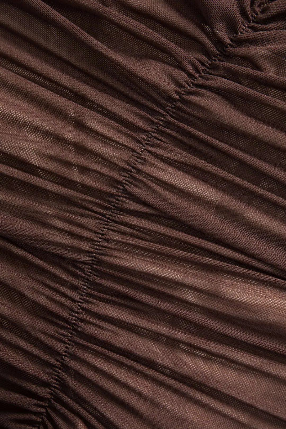 MICAS Long Sleeve Dresses|Mini Dresses-Mesh Backless Long Sleeve Mini Dress BROWN