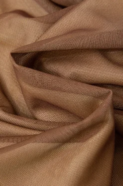 MICAS Maxi Dresses-Mesh Ruched Cami Maxi Dress