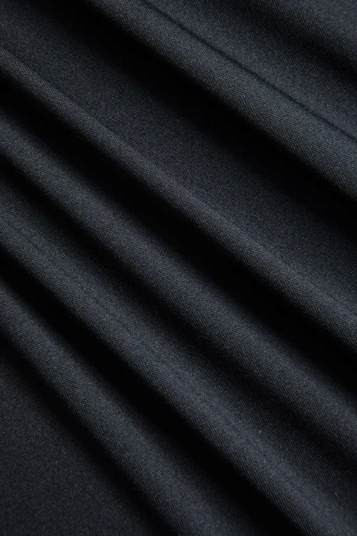 MICAS Long Sleeve Dresses|Maxi Dresses-Metallic Detail Tie-Up Long Sleeve Maxi Dress BLACK