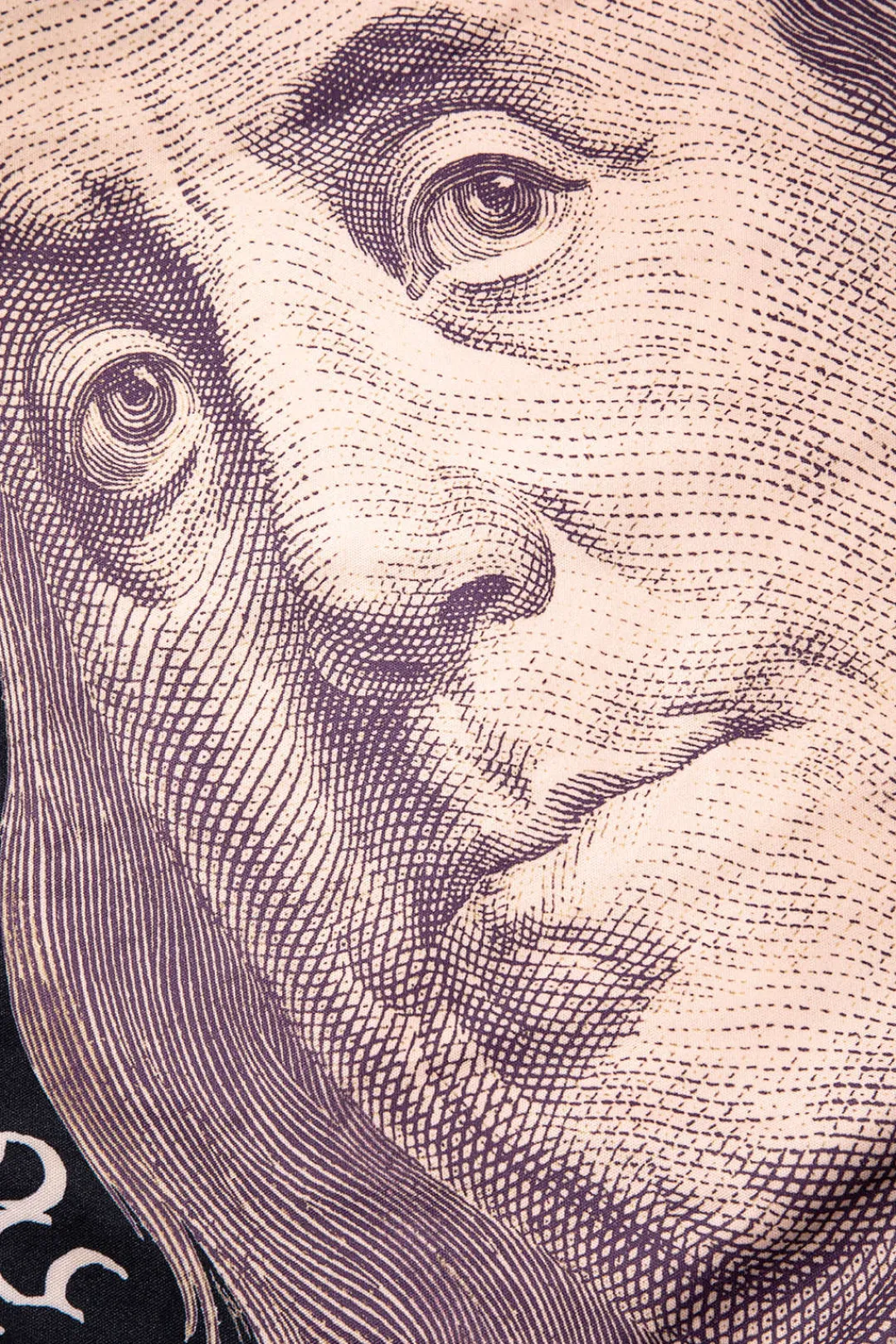 MICAS Skirt Sets-Money Pattern Tassel Skirt Set BLACK