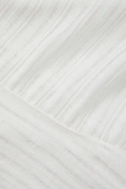 MICAS Long Sleeve Tops|Long Sleeves Tops-Off Shoulder Asymmetric Long Sleeve Top WHITE