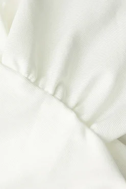 MICAS T-Shirts-Off Shoulder Asymmetric Short Sleeve Blouse