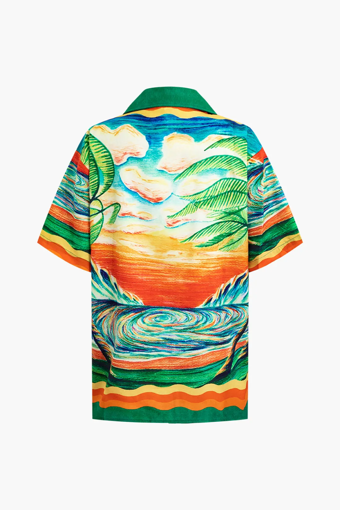 MICAS Short Sets-Palm Tree Print Shorts Set MULTICOLOR