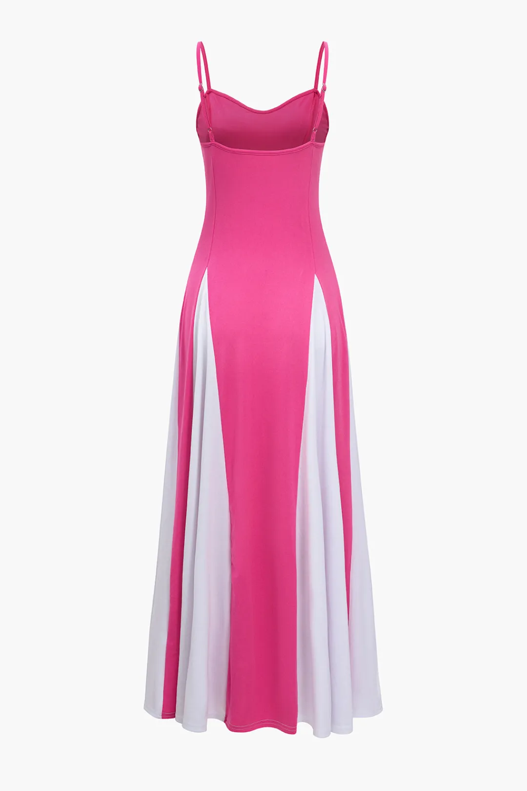 MICAS Maxi Dresses-Patchwork Spaghetti Strap Maxi Dress