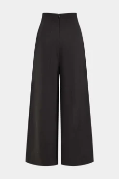 MICAS Pants-Pleated Asymmetrical Wide Leg Trousers