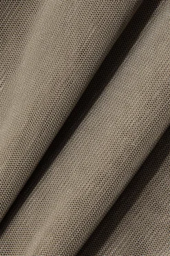 MICAS Tank Tops & Cami-Pleated Mesh Halter Tank Top