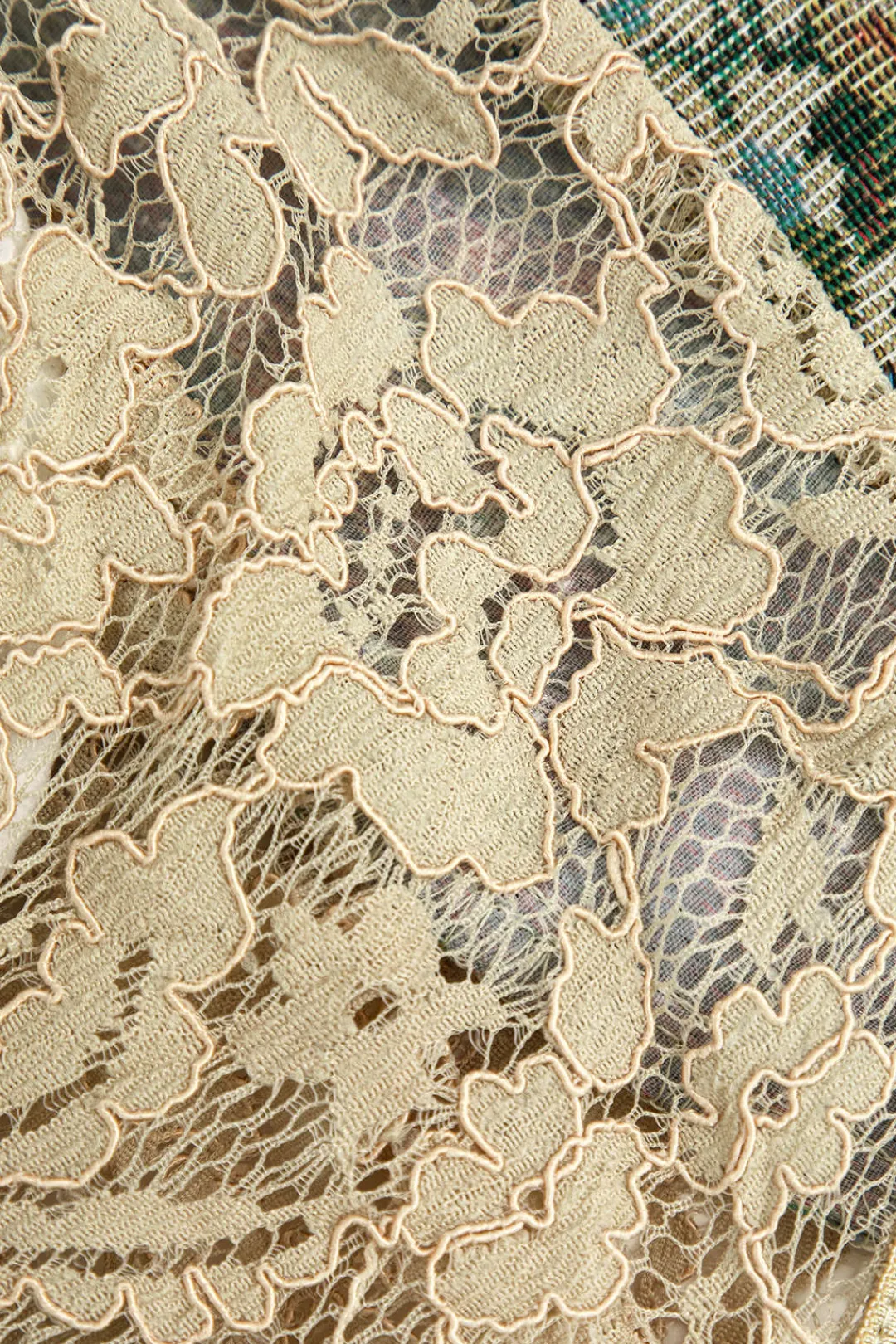 MICAS Corset & Bustier Tops|Tank Tops & Cami-Retro Print Corset Tie-Up Cami Top MULTICOLOR