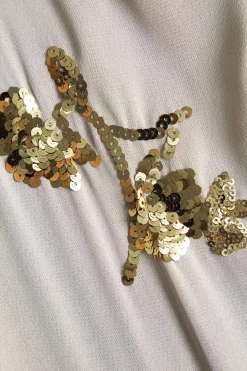 MICAS Pants-Sequin High Waist Trousers KHAKI