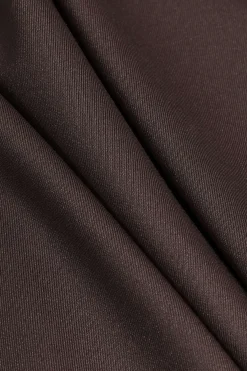 MICAS Mini Dresses-Sleeveless Backless Tie Up Mini Dress BROWN