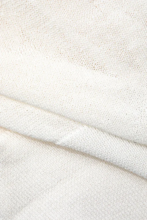 MICAS Bodysuits-Solid Belted Back Tie Bodysuit IVORY
