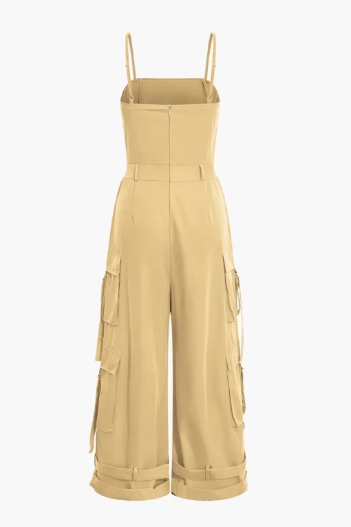 MICAS Jumpsuits & Rompers-Solid Pocket Slip Jumpsuit