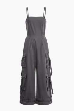 MICAS Jumpsuits & Rompers-Solid Pocket Slip Jumpsuit