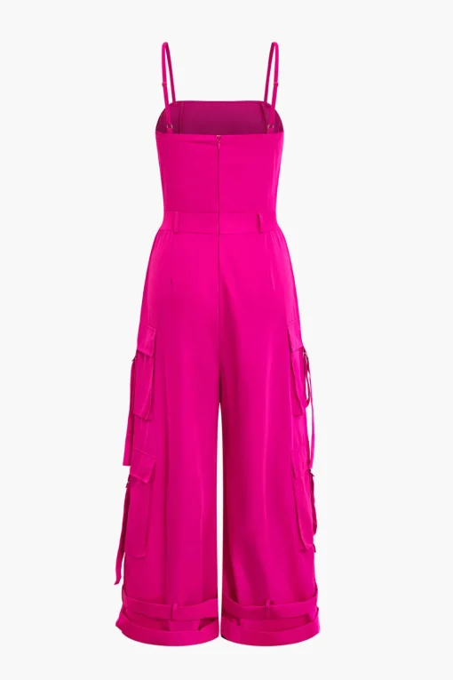 MICAS Jumpsuits & Rompers-Solid Pocket Slip Jumpsuit